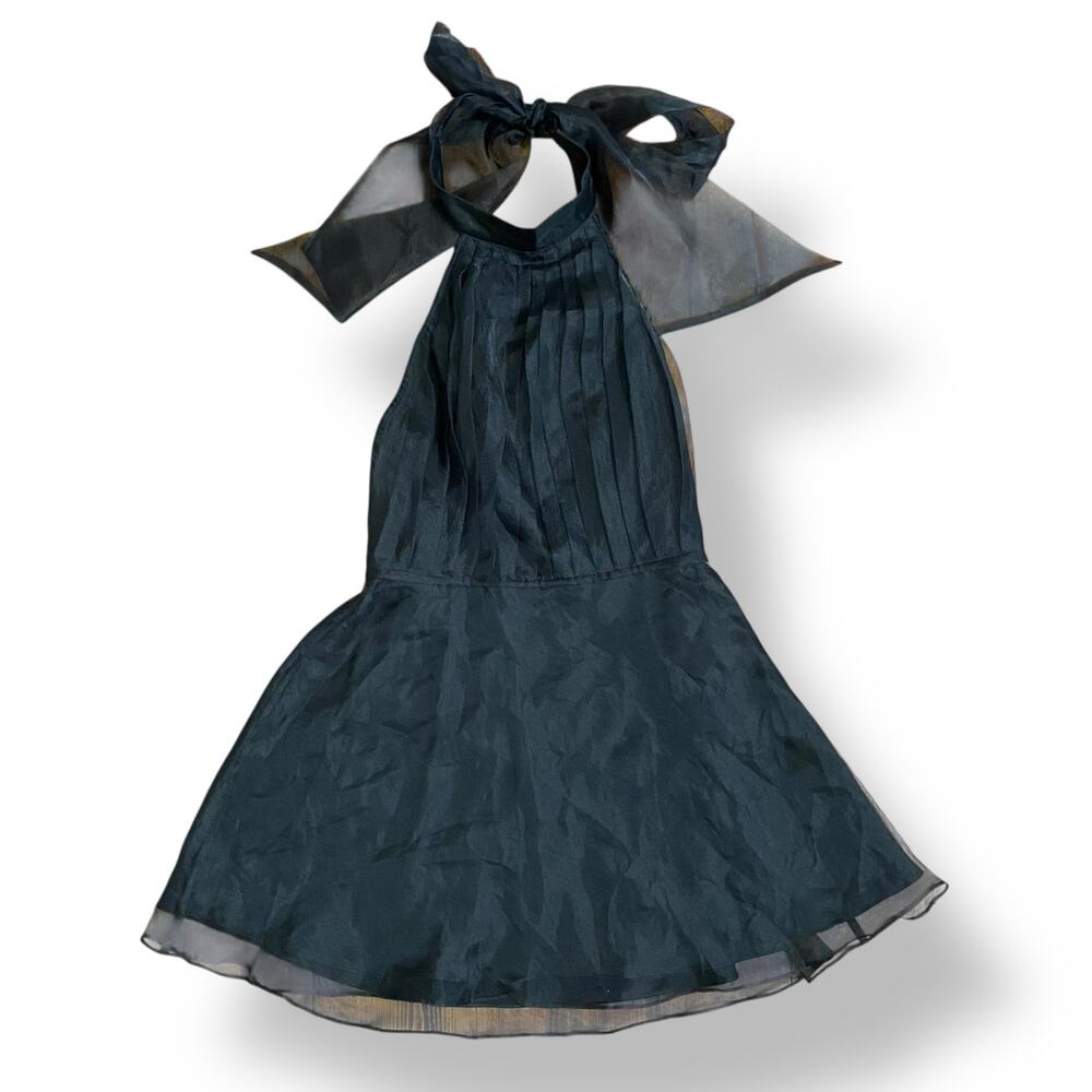 Lovers and Friends NWT Heartbreaker Organza Mini Dress in‎ Black Size M